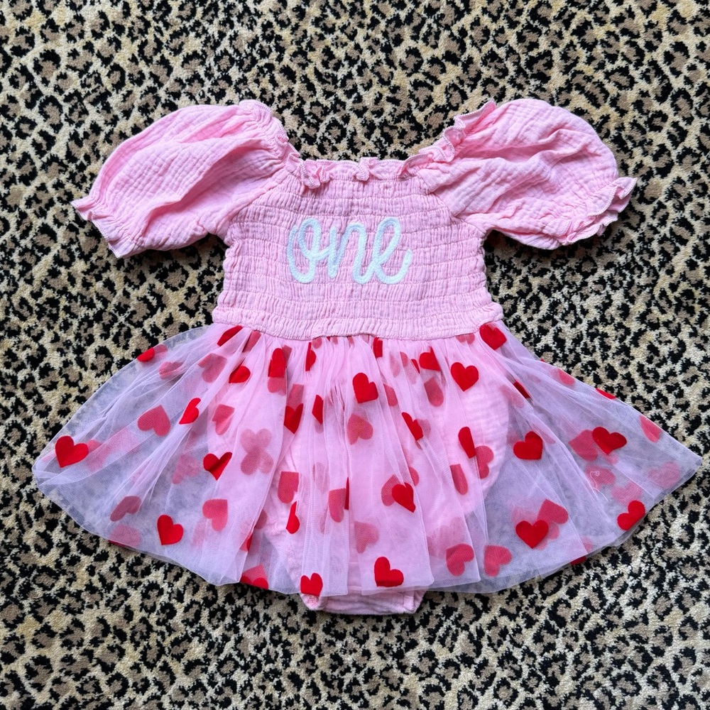 “One” dress (girls 3 months) (NWOT)